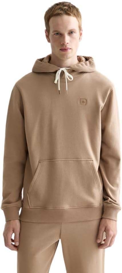 Detalle de Scotch & Soda Men's Essential Badge Logo Hooded Sweatshirt