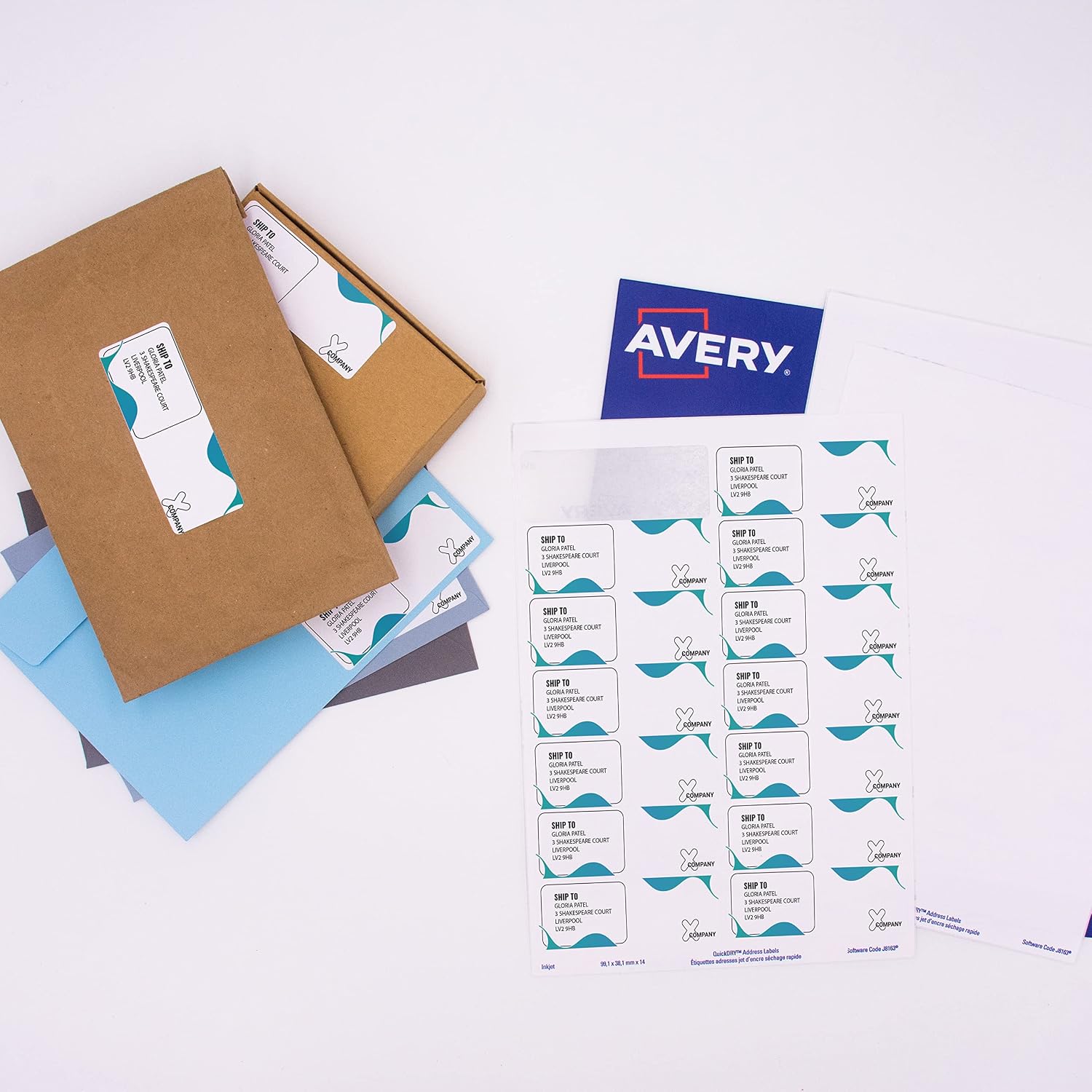 Thumbnail 2 de Avery Smudge Free Address Labels