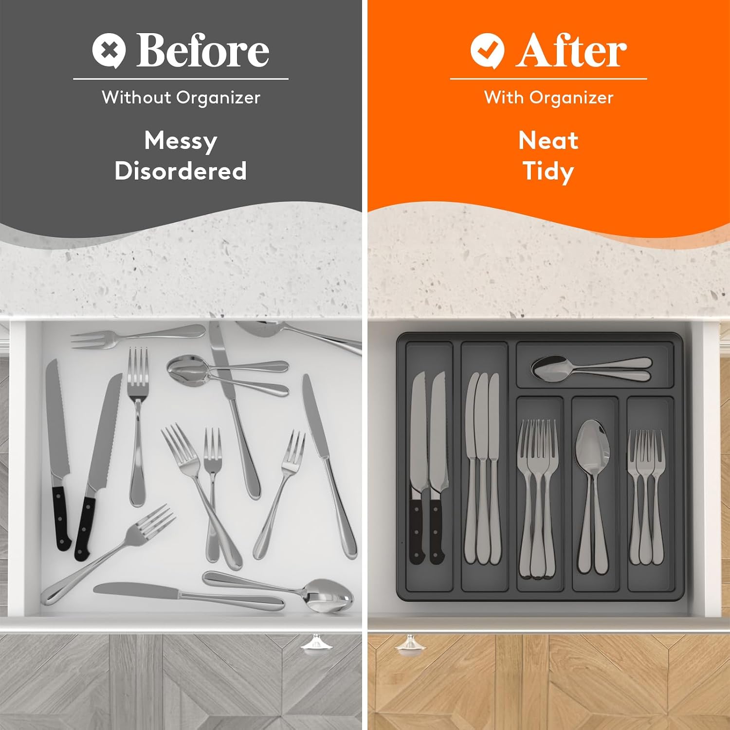 Thumbnail 6 de Lifewit Silverware Organizer 6-Compartment