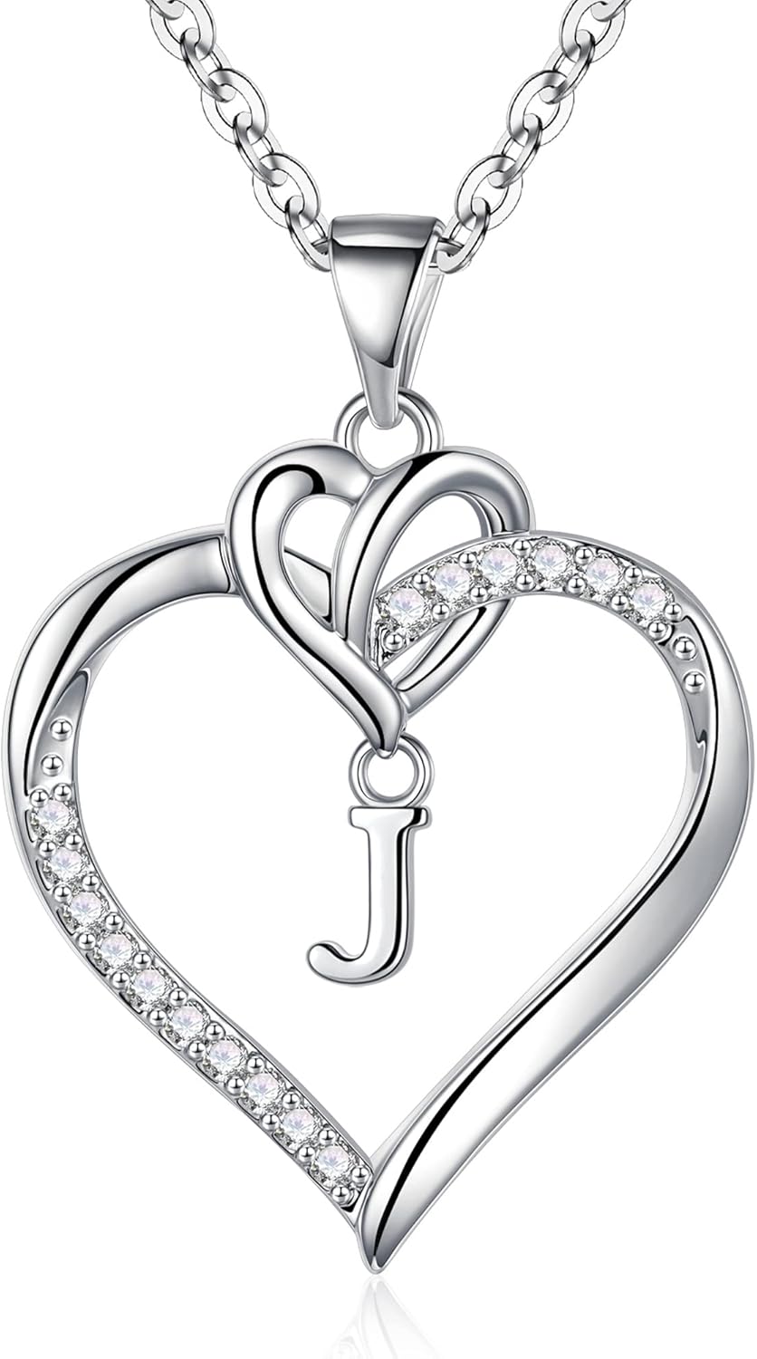 Thumbnail 6 de TINGN Herz-Ketten Damen mit Zirkonia-Anhänger (14K Gold/Weißgold vergoldet)