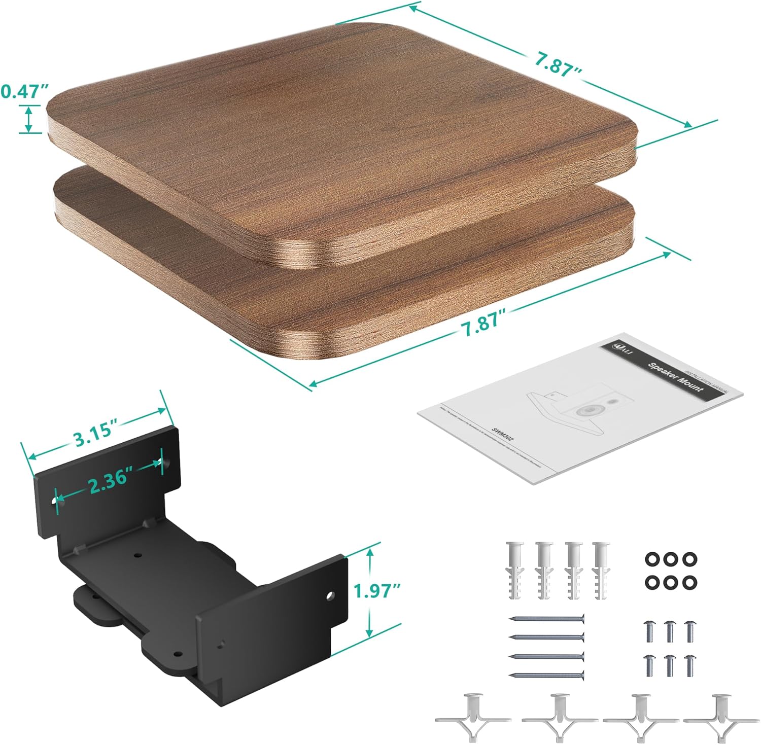 Thumbnail 6 de WALI SWM302 Speaker Wall Mount 55 Lbs