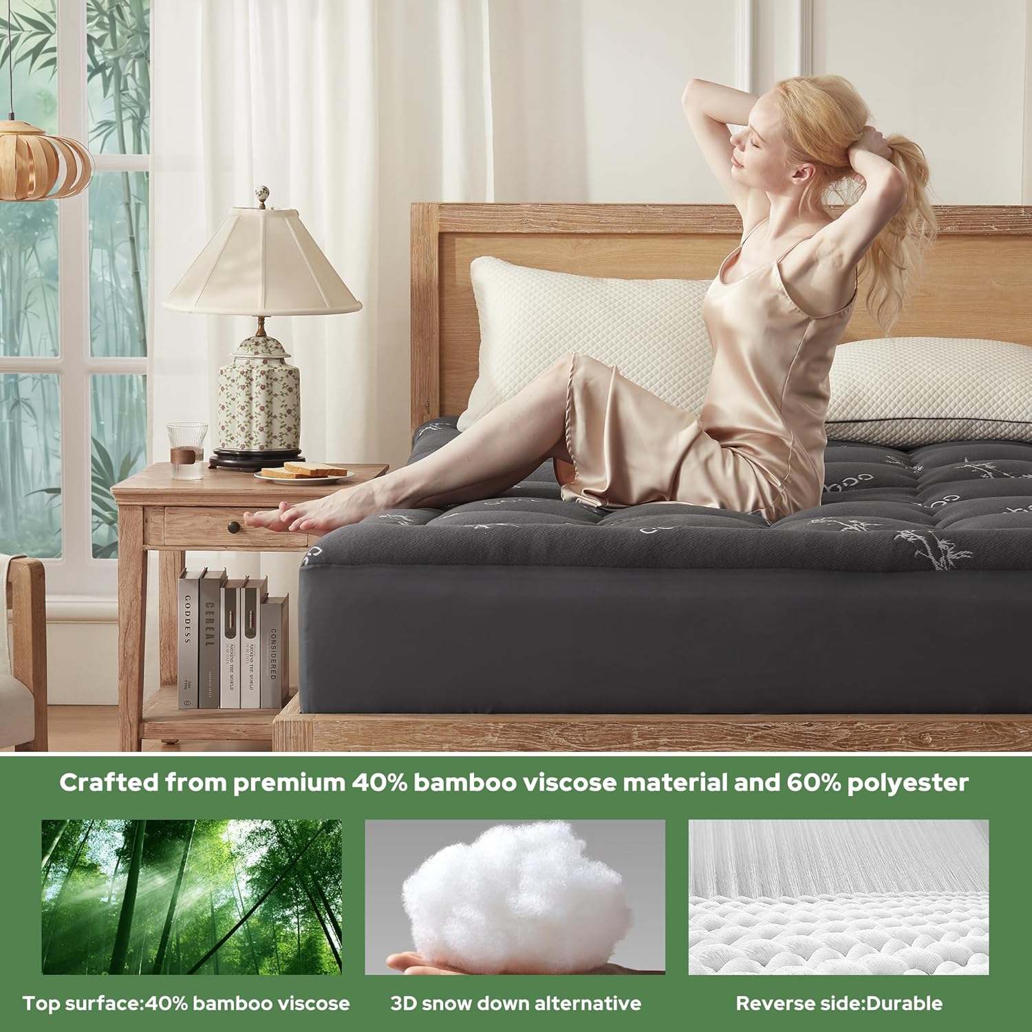Thumbnail 2 de BEDLORE Mattress Topper Double Bed