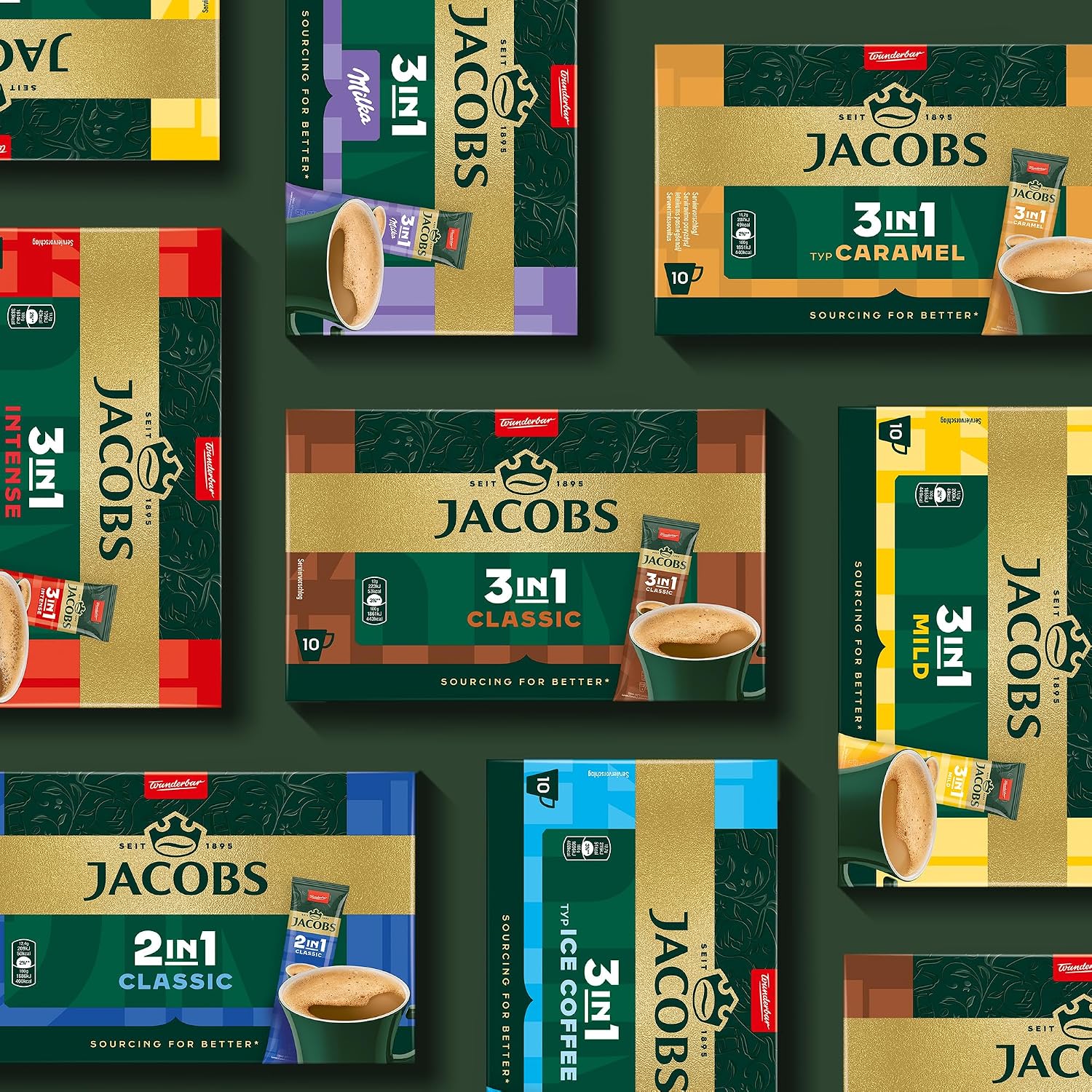Thumbnail 3 de Jacobs 3in1 Classic – Instant Kaffee Sticks (12 x 10 Sticks, 120 Getränke)
