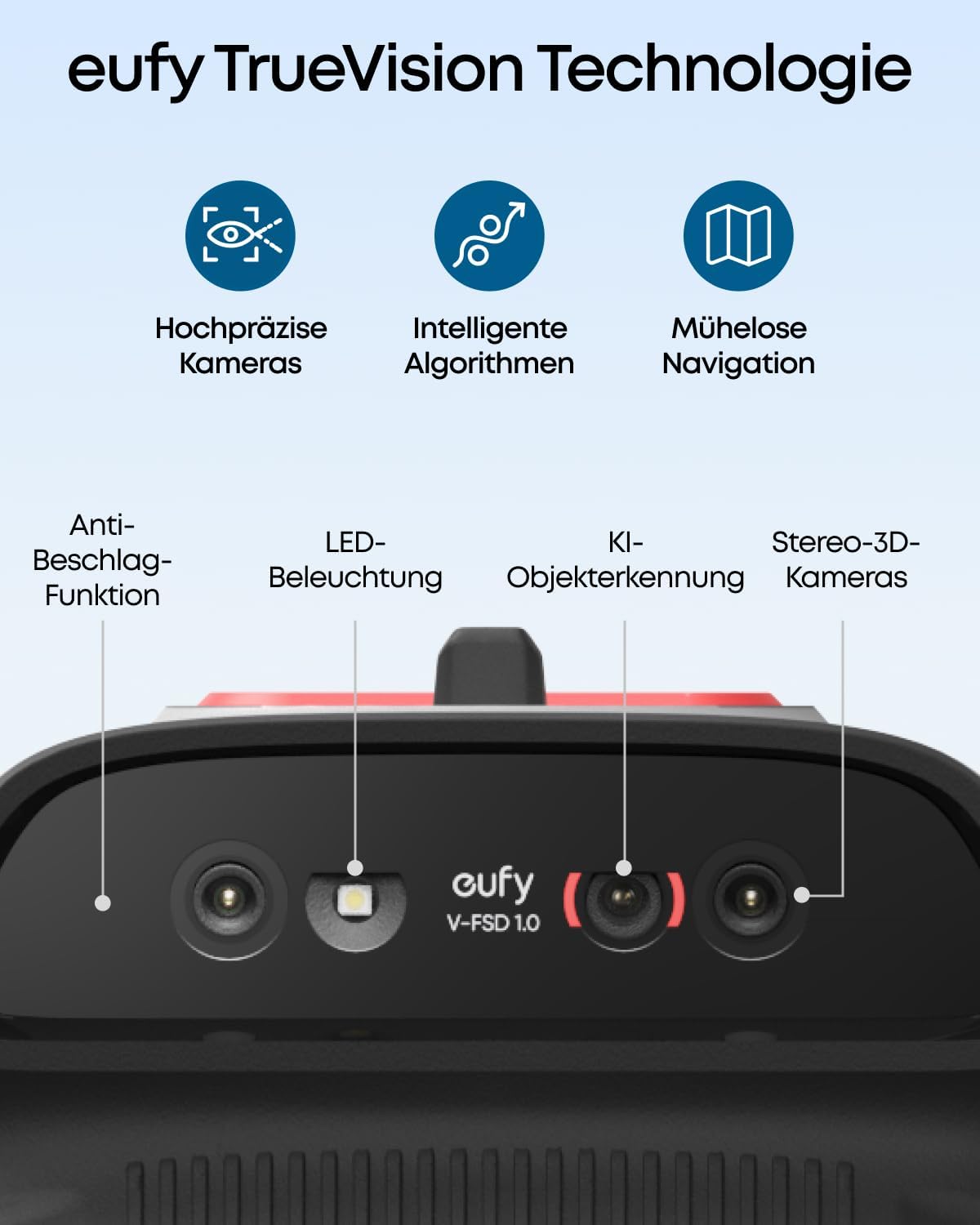 Detalle de eufy C15 Mähroboter – autonomes Rasenmähen ohne Begrenzungskabel (bis 500 m²)
