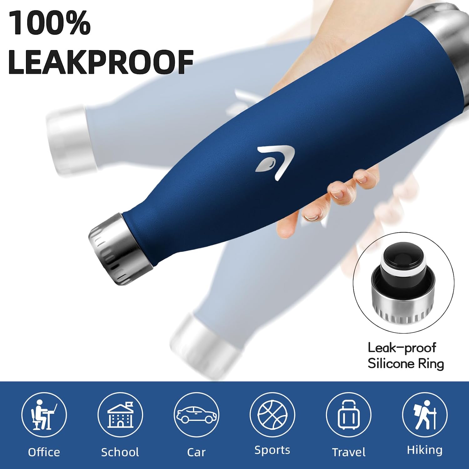 Detalle de Grsta Gourde Isotherme 750ml en acier inoxydable – zéro BPA, anti-fuite, pour sport et voyage