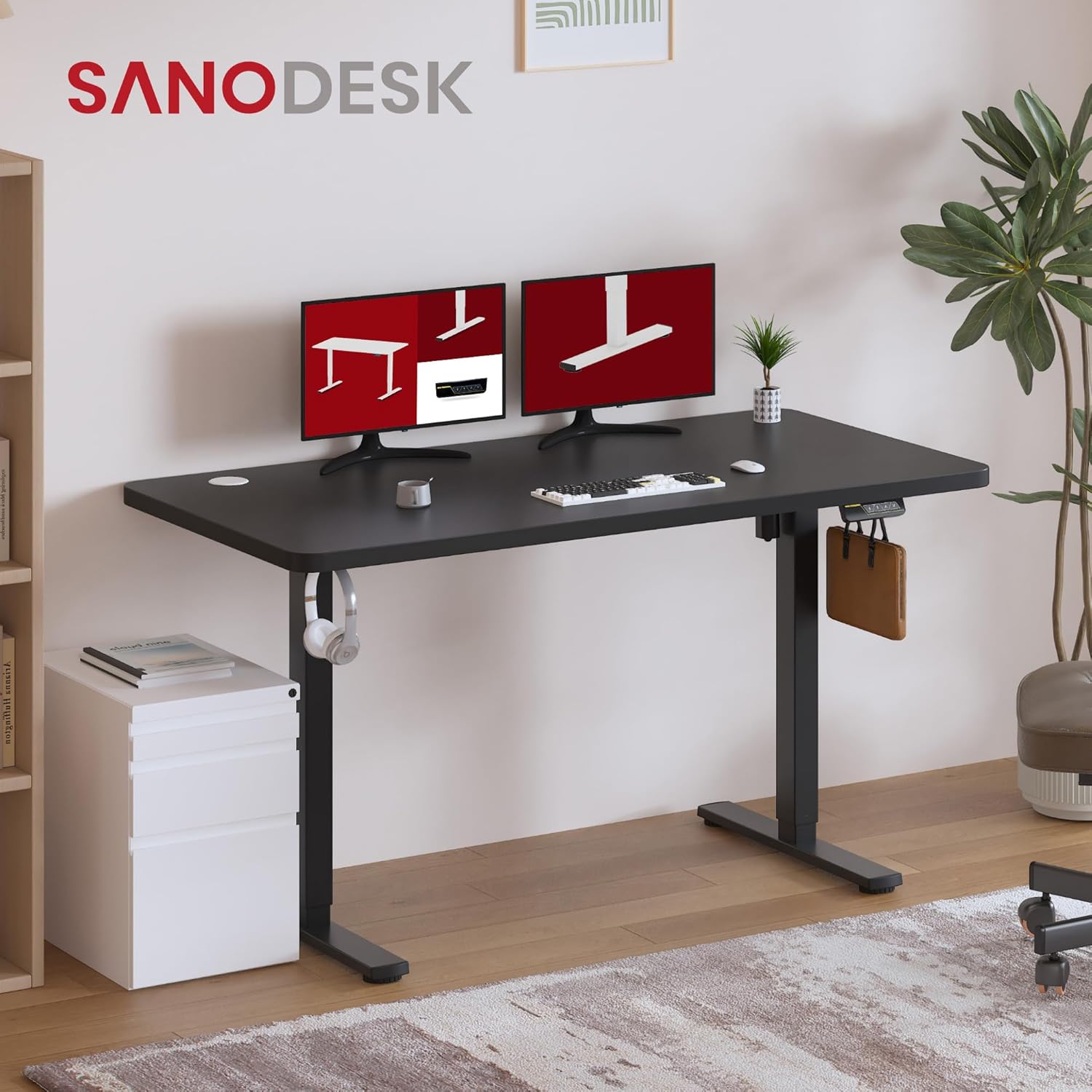 Thumbnail 2 de SANODESK QS+ Escritorio Elevable Eléctrico 📏 120x60 cm