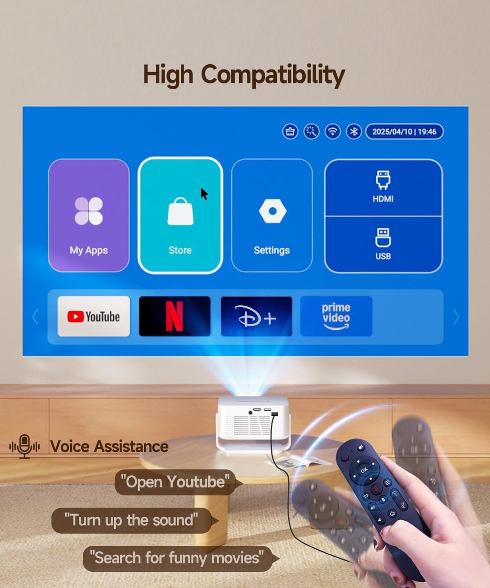 Thumbnail 6 de Magcubic Mini Vidéoprojecteur 4K HY300max — Ultra courte focale, WiFi 6 et Android 14