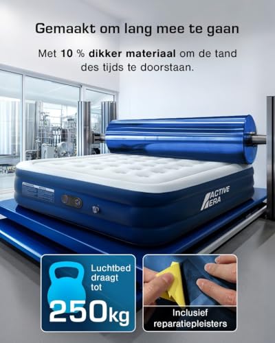 Thumbnail 5 de Active Era Matelas Gonflable 2 Personnes 152×203×35,5 cm — Confort Max, Pompe Électrique Intégrée