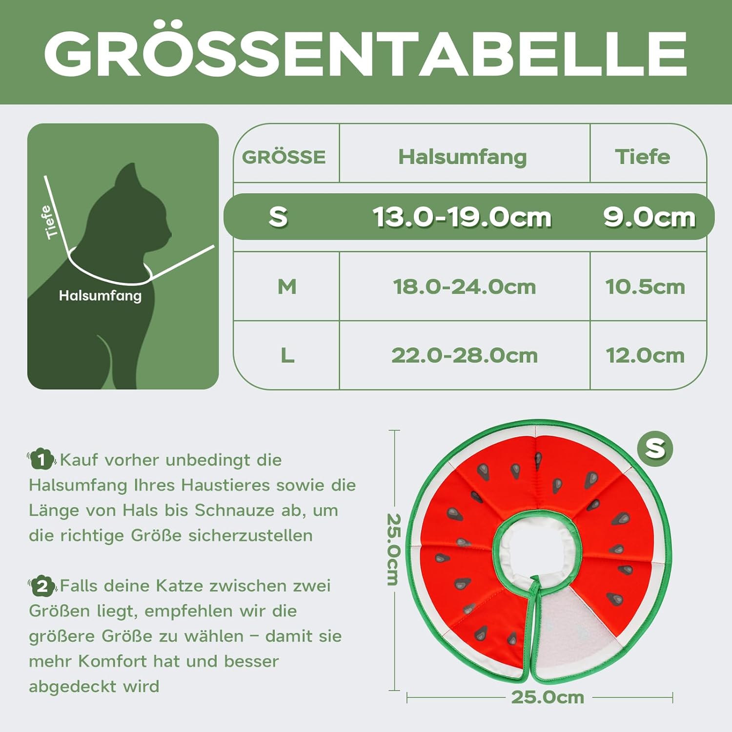 Thumbnail 5 de Supet Weiche Halskrause Katze – einstellbares Anti-Lutschen/Heilband nach OP, Sterilisation & Hautpflege (S/M/L)