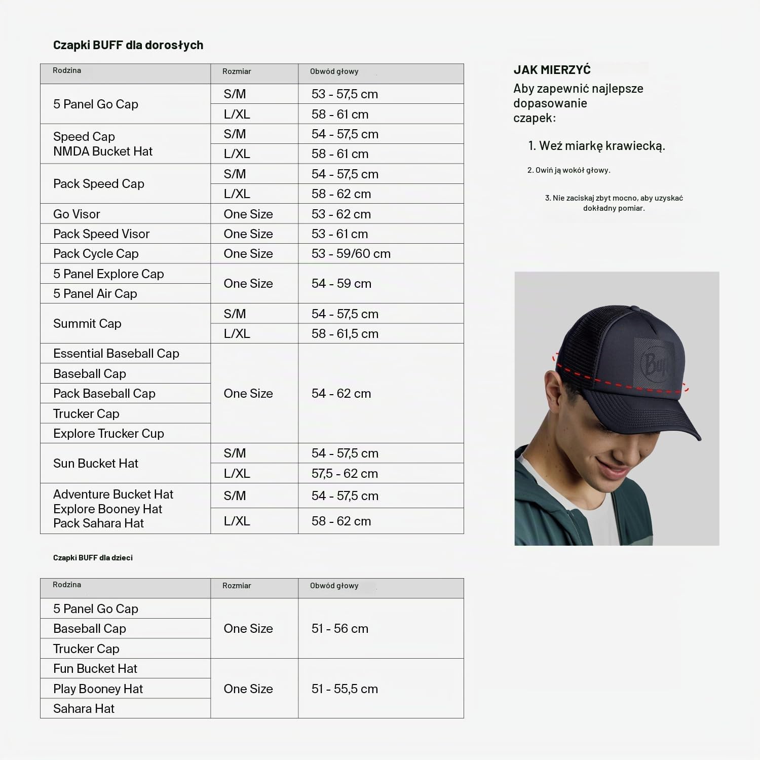 Detalle 1 de BUFF Randall 131297.999.20.00 – tekstylny kapelusz Booney L/XL, wzorzysty