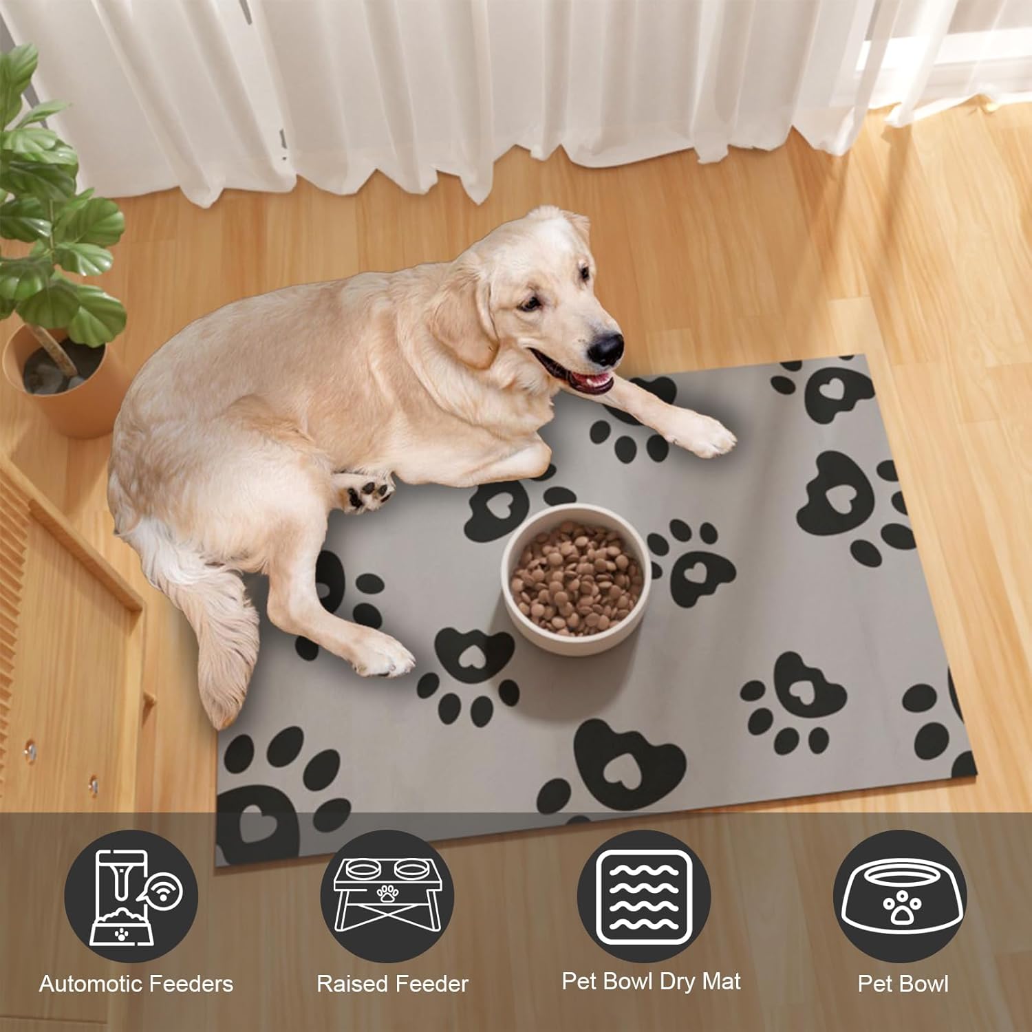 Thumbnail 6 de Tapis d'alimentation 40x60cm pour chiens đŸ