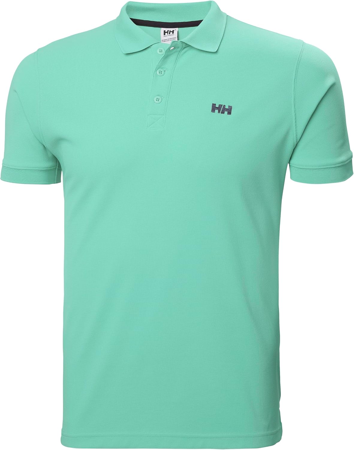 Detalle de Helly Hansen Driftline Polo para hombre (azul marino, talla L) de secado rápido