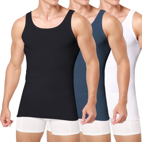 Detalle de Smart Sir Unterhemd Herren 3er/5er Pack – 100% Baumwolle, bequem & atmungsaktiv