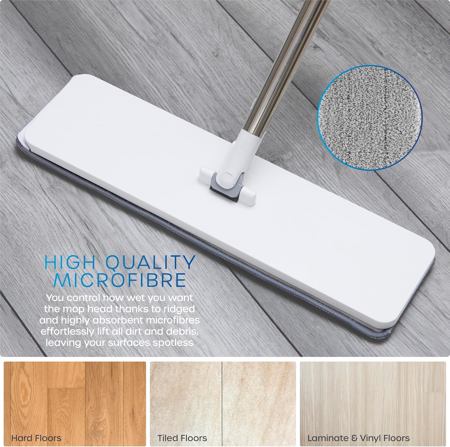 Thumbnail 3 de Swan Elevate Self-Wringing Flat Mop 180° Head