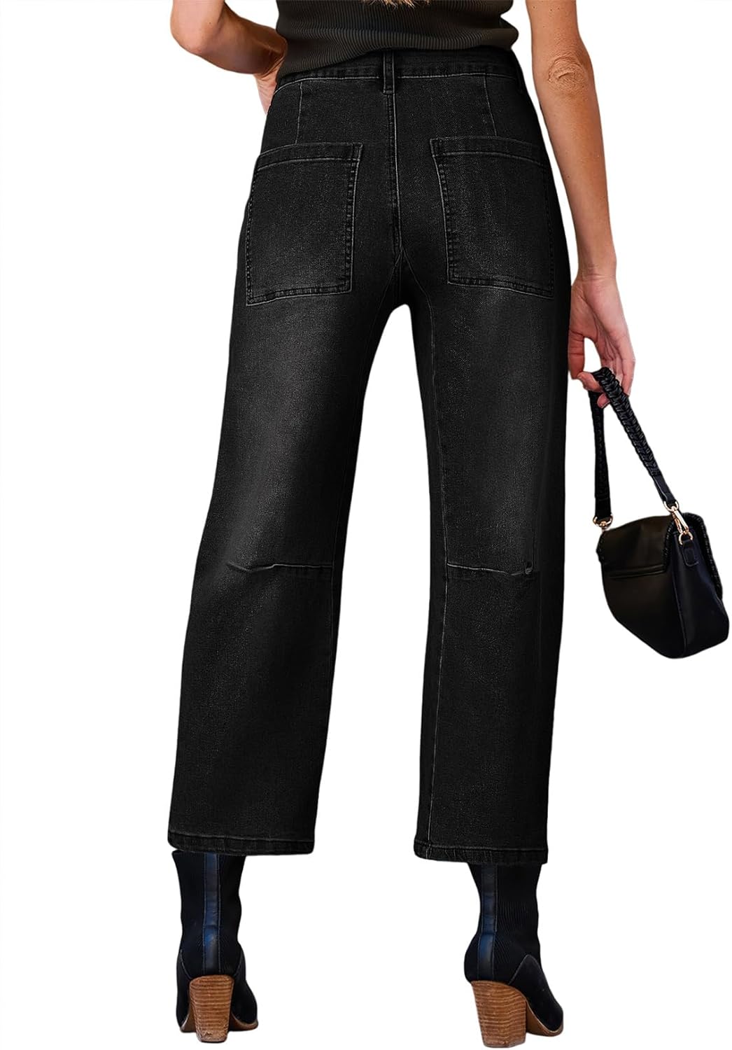 Thumbnail 5 de EVALESS Baggy Barrel Jeans High Waisted Ankle