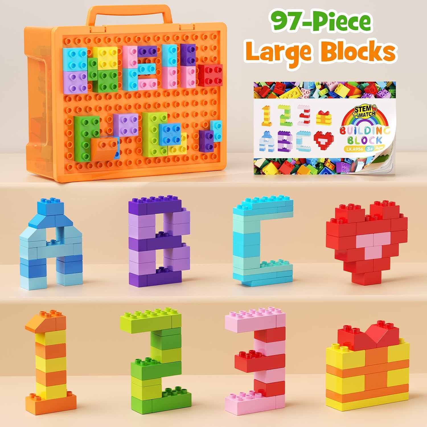 Thumbnail 4 de 97 Teile Große Bausteine Kinderset