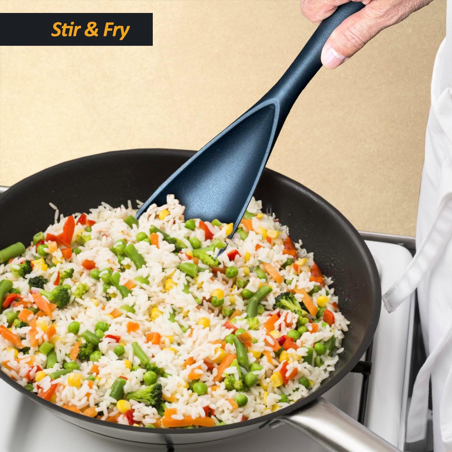 Detalle 2 de Silicone spatula spoon set, 2-piece