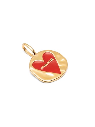 Thumbnail 2 de SINGULARU Charm Mamá Lovely Heart: latón con baño de oro 18K y esmalte en rojo