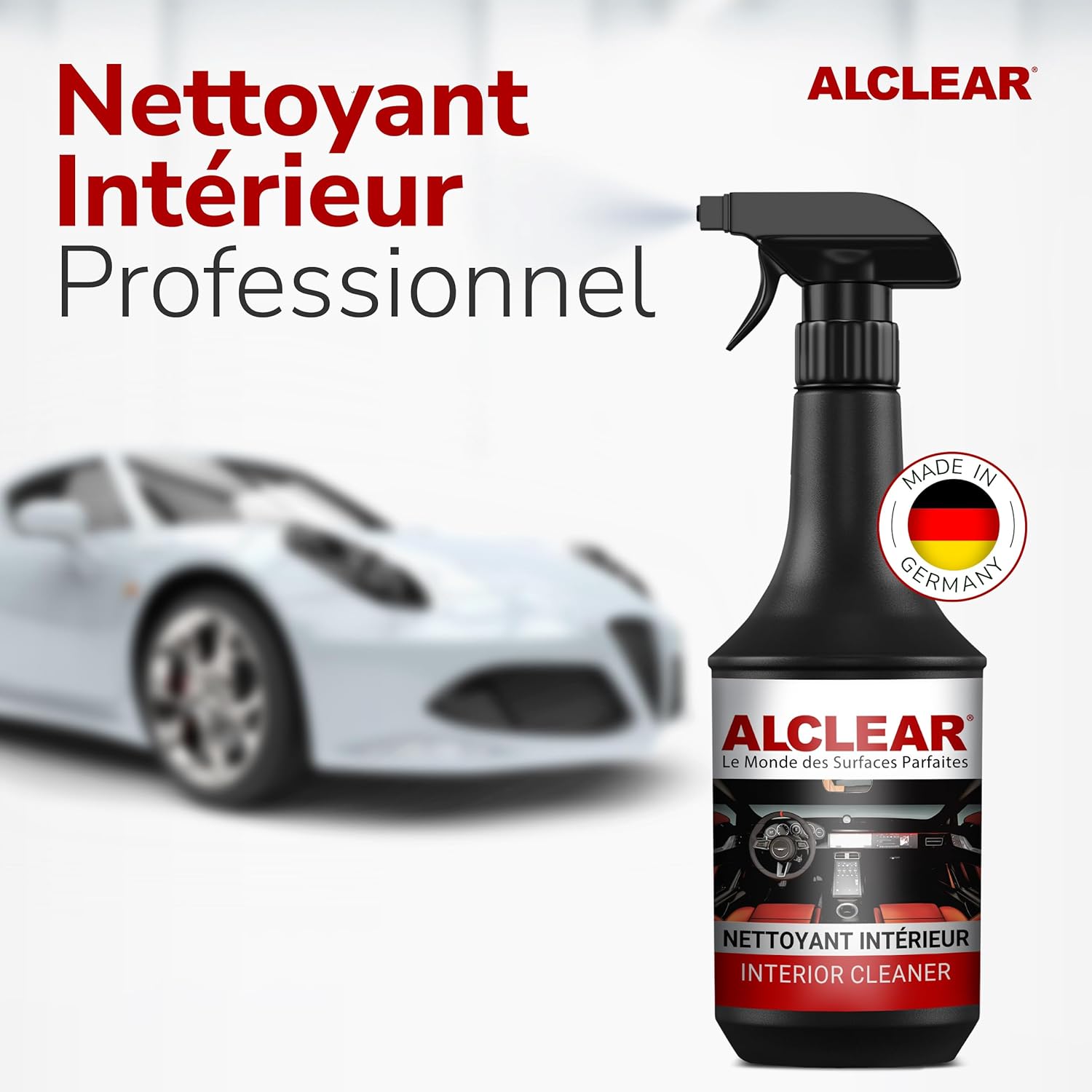 Thumbnail 1 de ALCLEAR 721IR Nettoyant intérieur en spray – soin doux pour tableau de bord, tissus et écrans de voiture