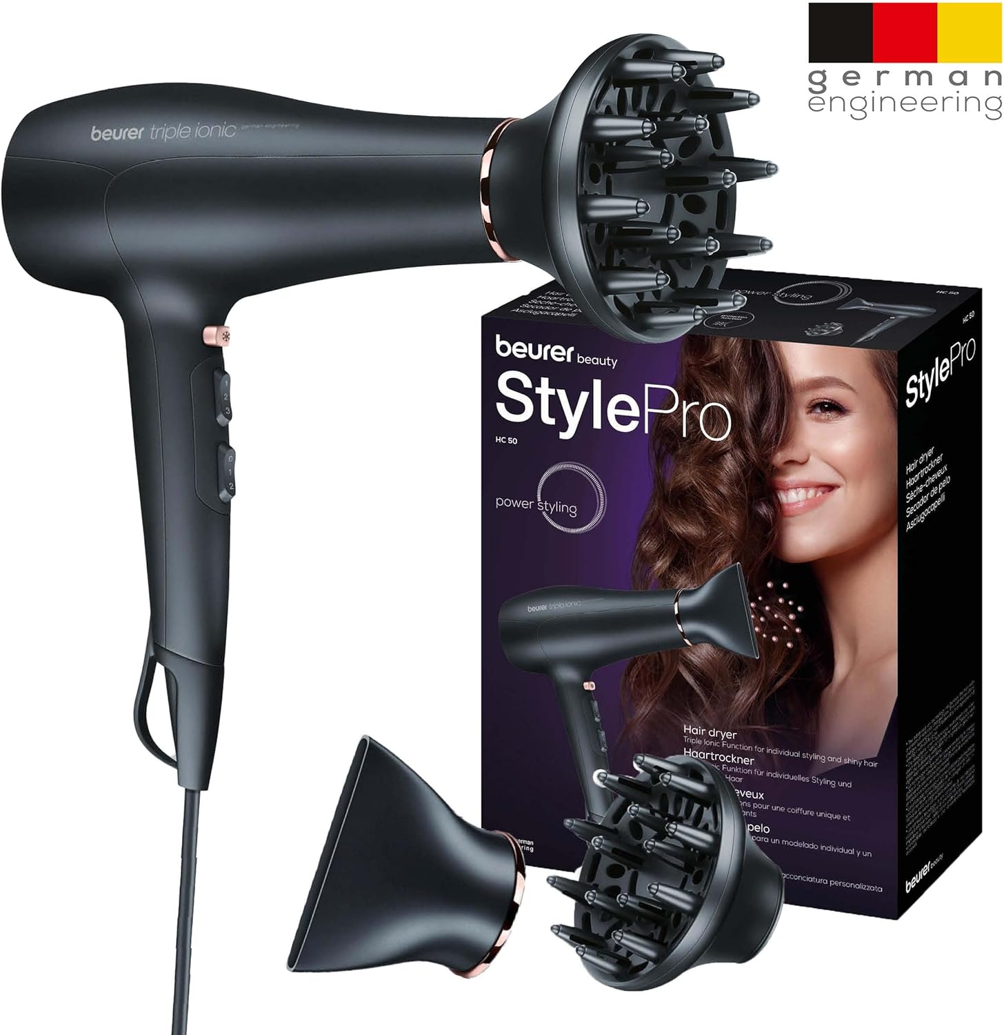 Thumbnail 5 de Beurer HC 50 Phon agli ioni: 2 livelli di ventilazione, 3 temperature e 2200 watt