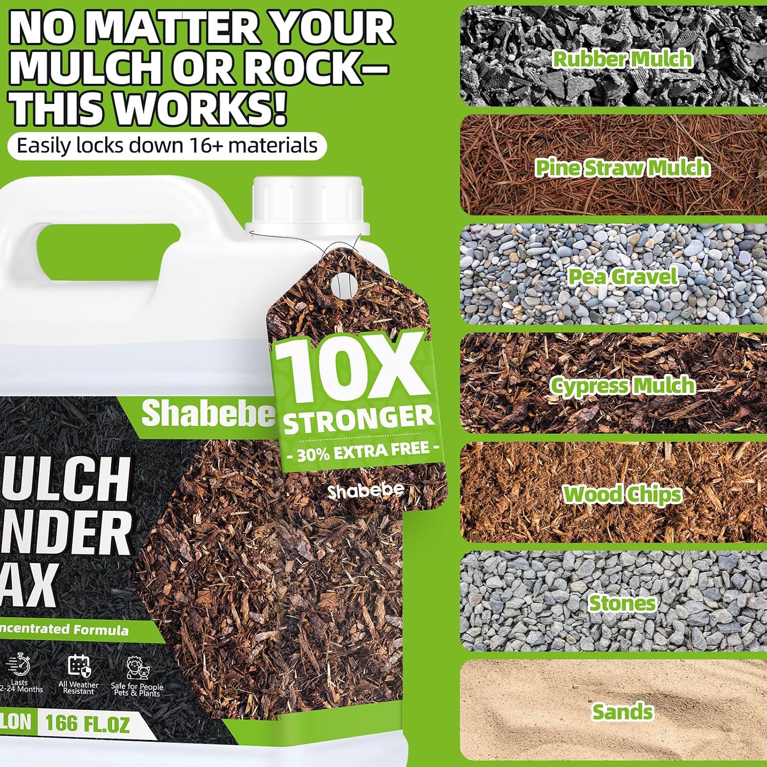 Thumbnail 6 de Shabebe Mulch and Gravel Binder, 1.3 Gallon