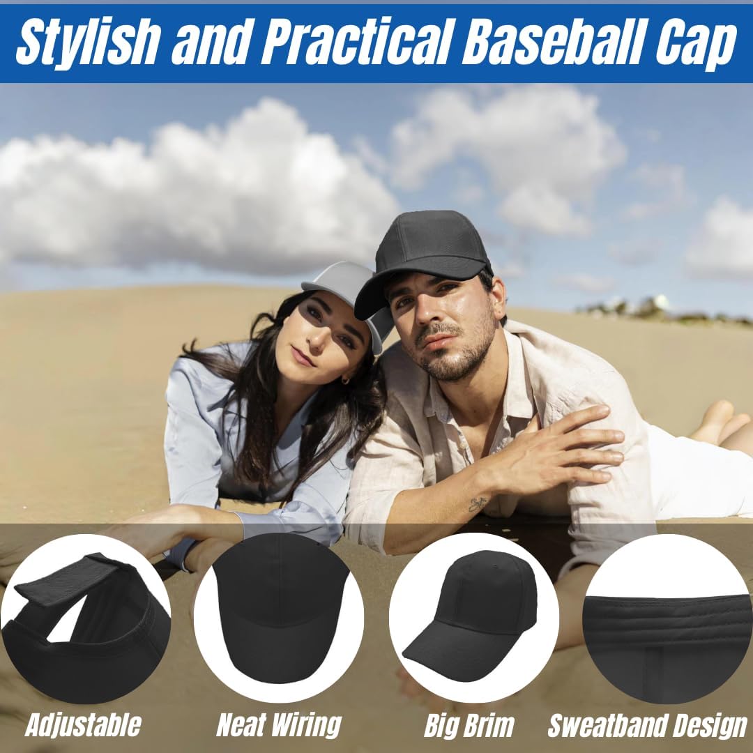 Thumbnail 2 de AHLPO Baseball Cap Unisex – Einstellbare Basecap mit UV-Schutz und Feuchtigkeitsband