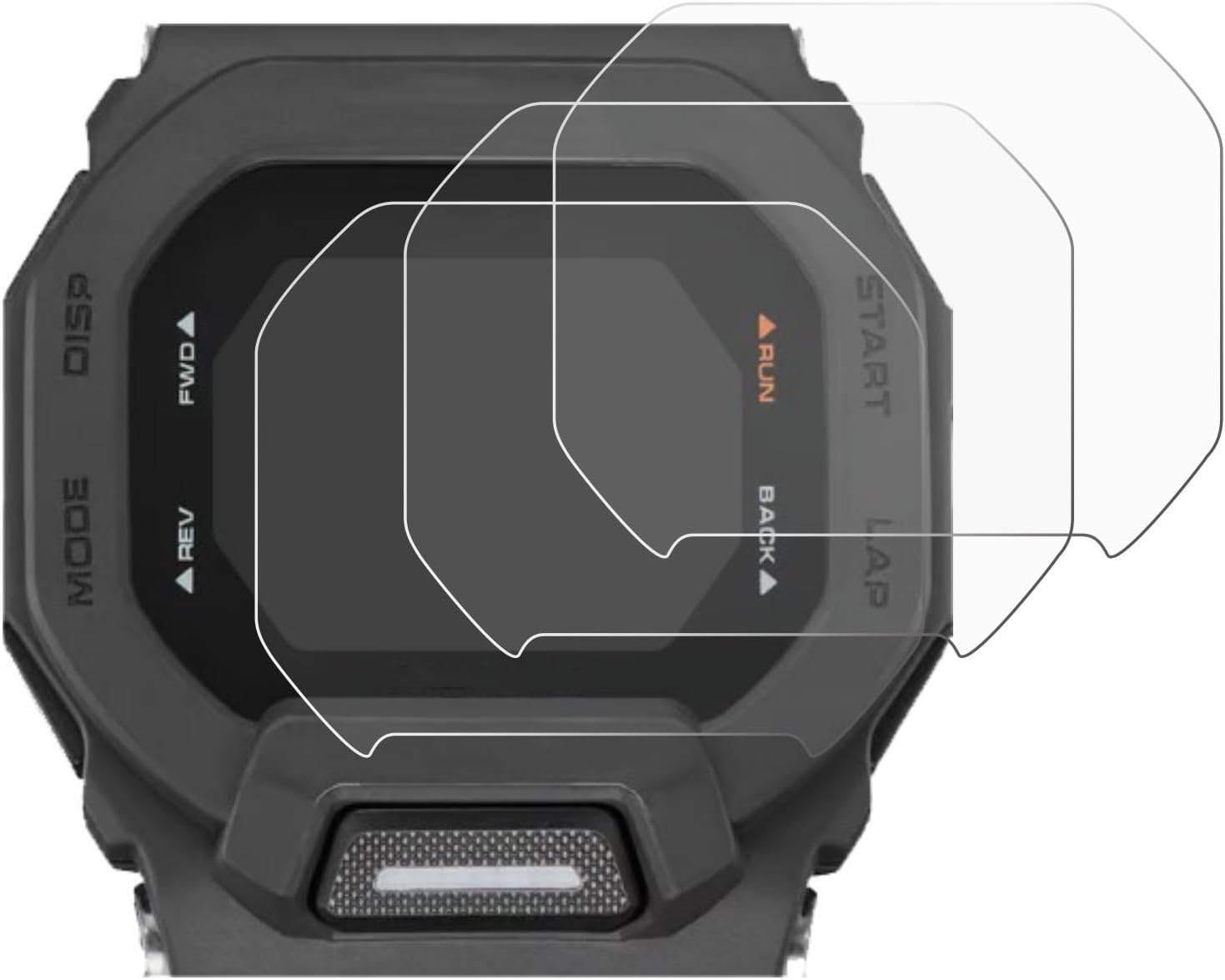 Thumbnail 1 de Savvies 6 Pezzi Pellicola Protettiva per Casio G-Shock GBD-200 – protezione chiara e facile da applicare