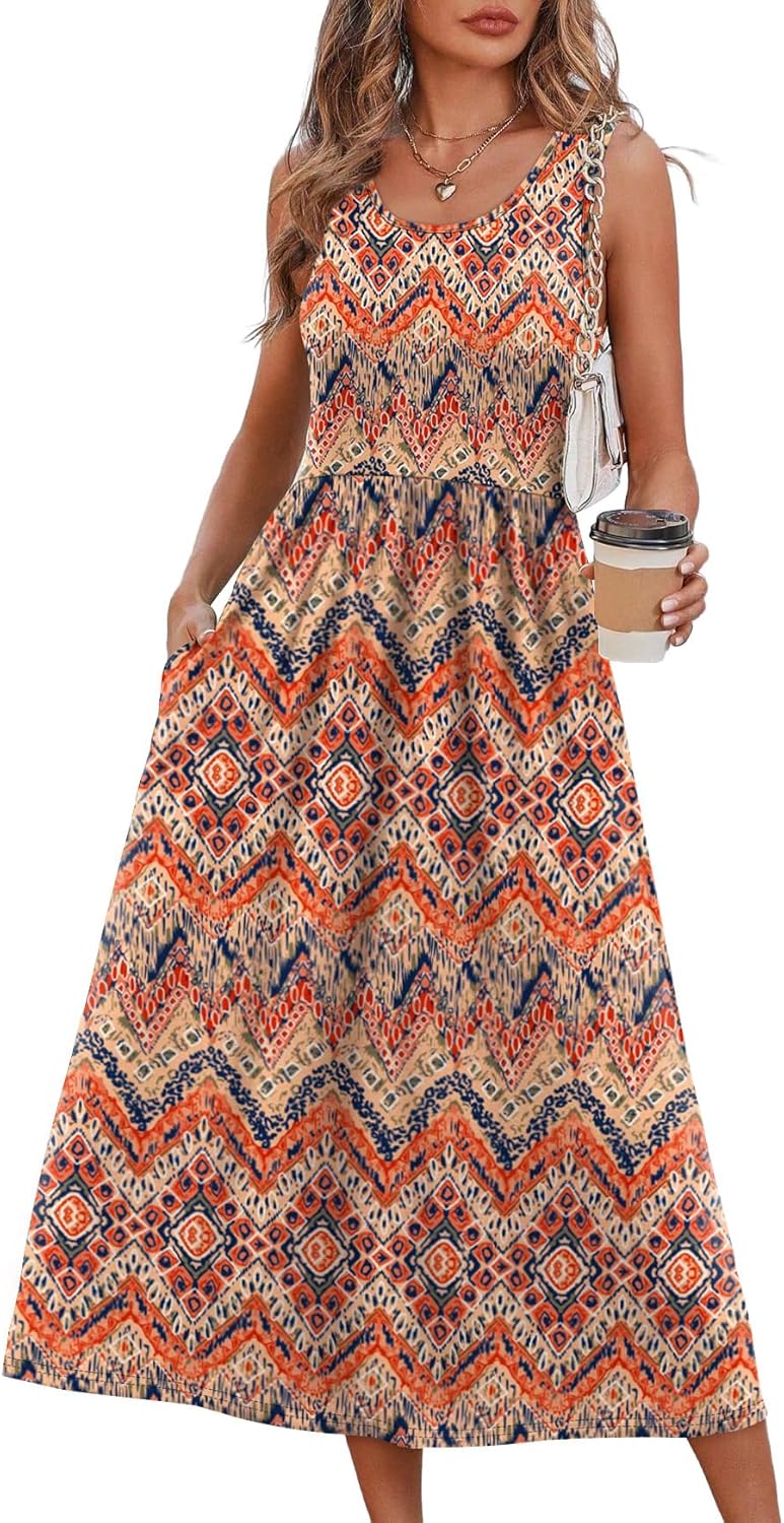 Thumbnail 5 de WIHOLL Summer Dresses for Women Flowy Casual Midi Dress with Pockets