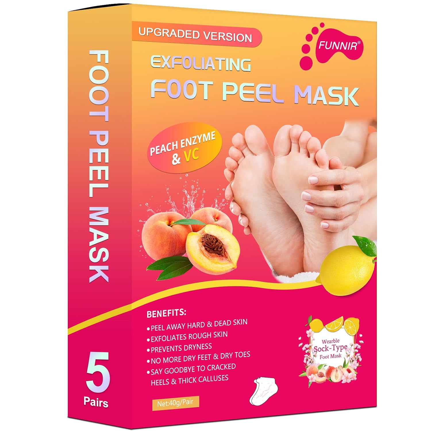 Thumbnail 6 de FUNNIR Foot Peeling Mask 5 Pack Exfoliant