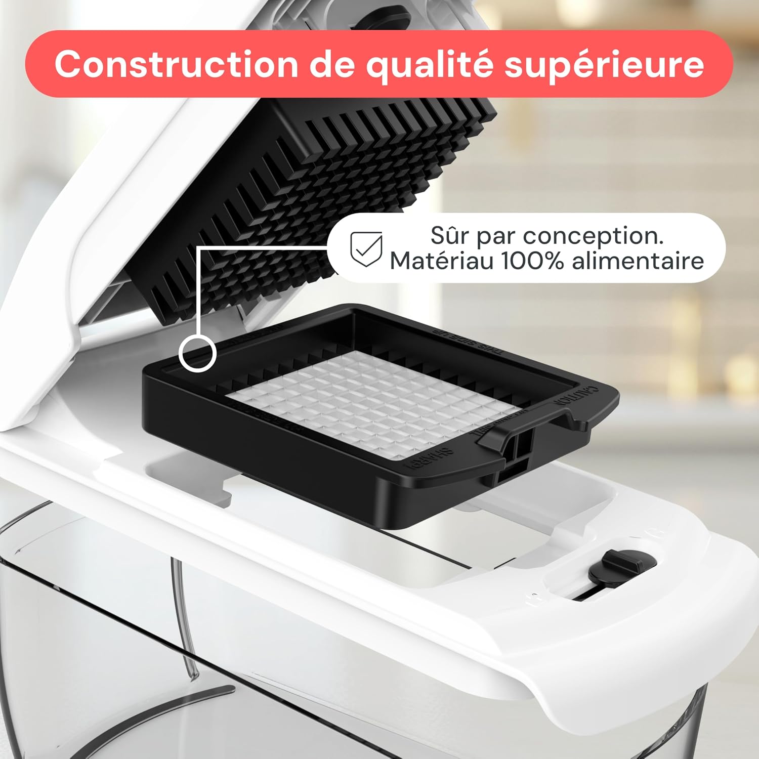 Detalle 1 de Fullstar Pro Original 4-in-1 groentesnijder met 4 messen en opvangbak