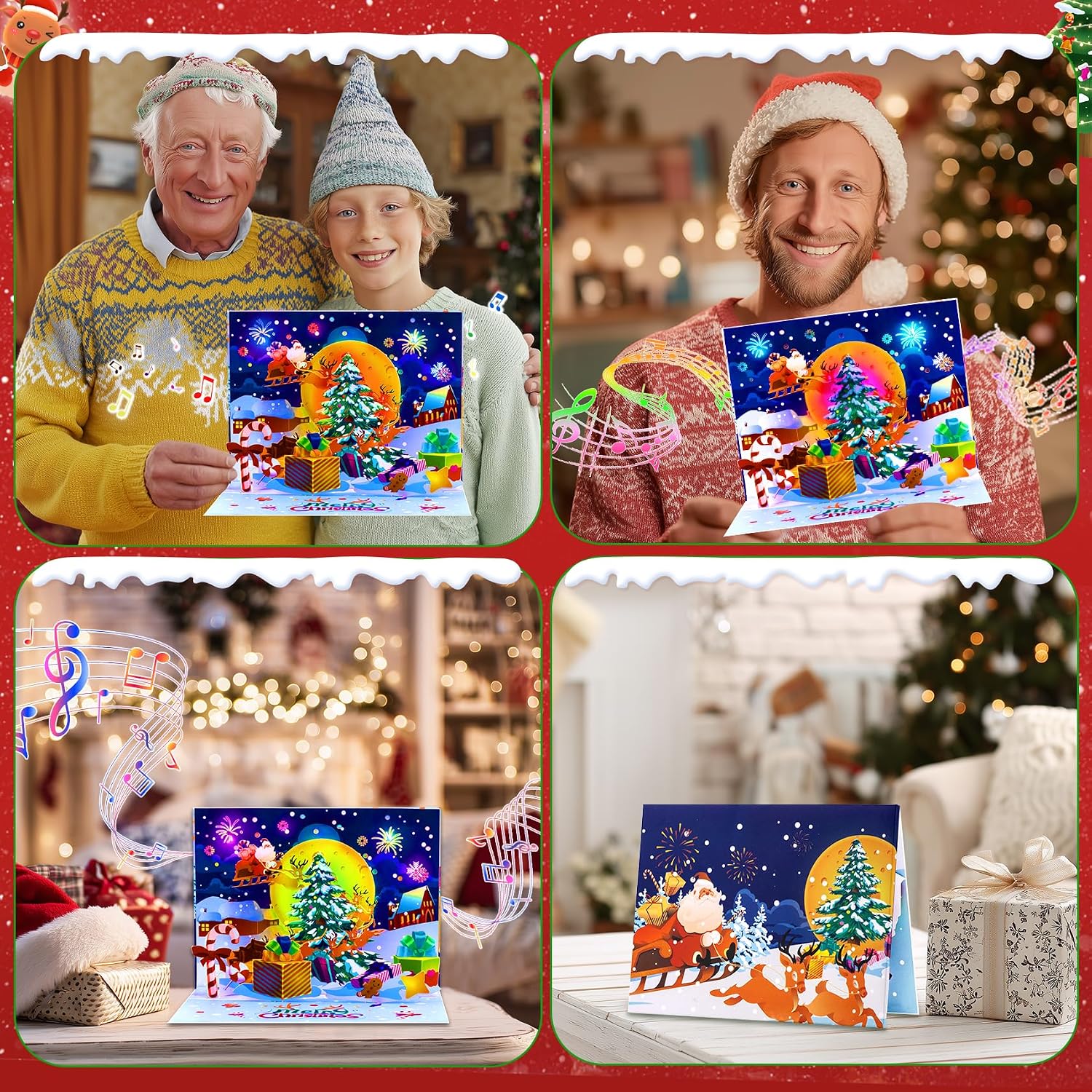 Detalle de GREETING ART Musical Christmas Card