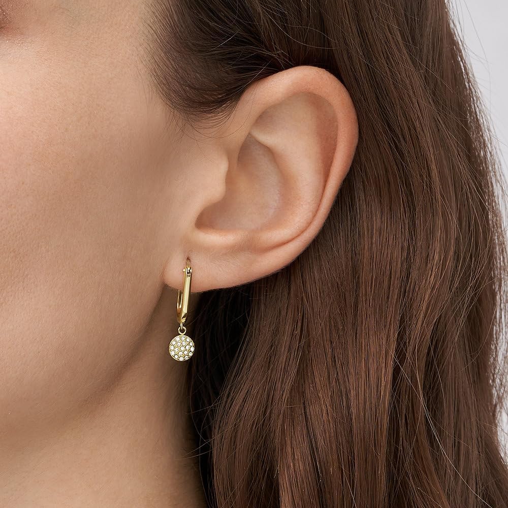 Detalle 2 de Fossil Sadie Glitz Disc Boucles d'oreilles