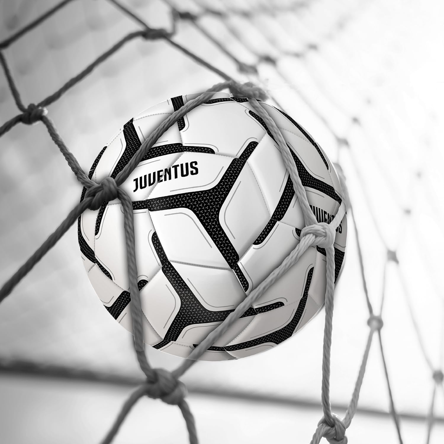 Thumbnail 1 de Mondo 13401 pallone da calcio cucito F.C. JUVENTUS nero e bianco, misura 5
