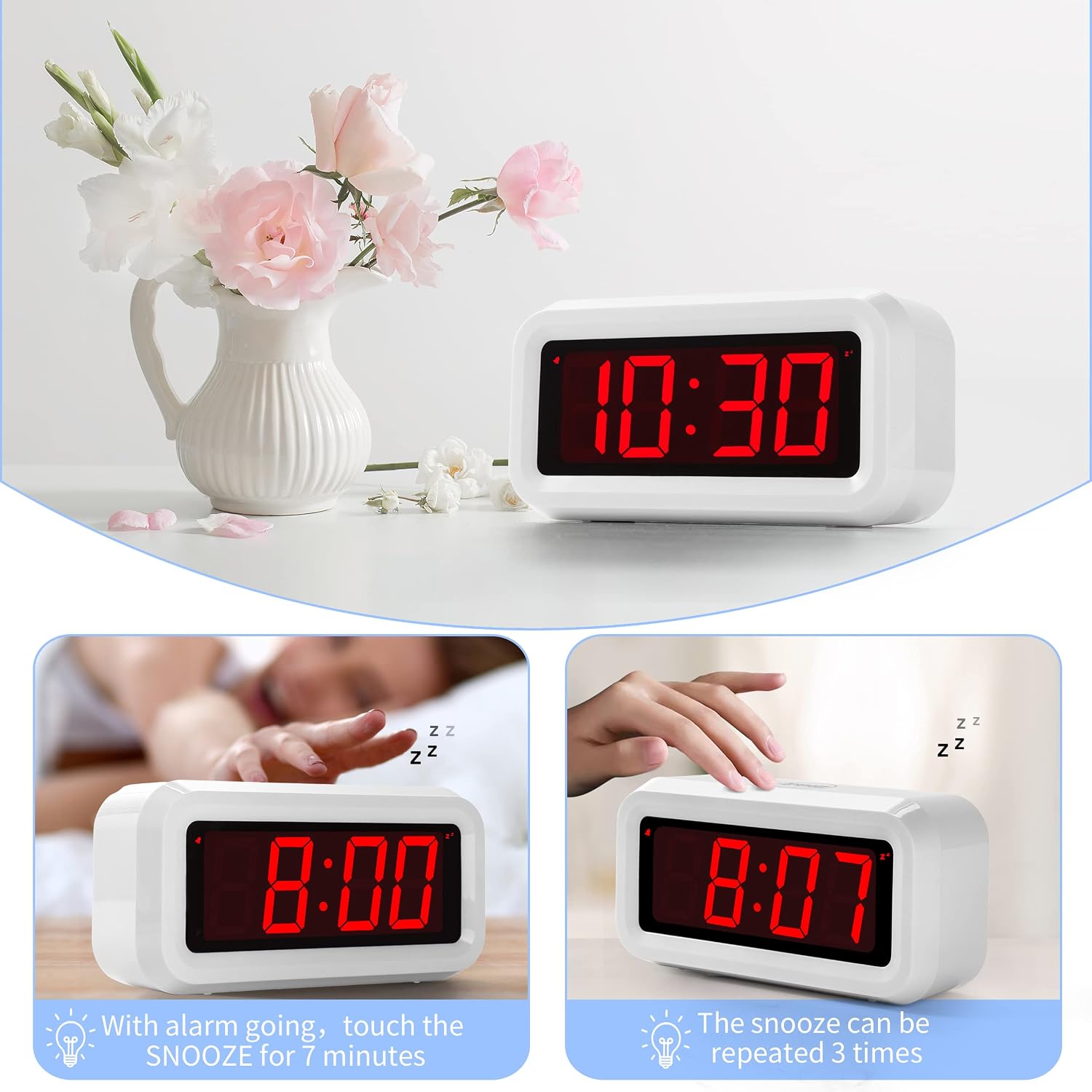 Thumbnail 3 de Digital Alarm Clock 1.2" LED Display