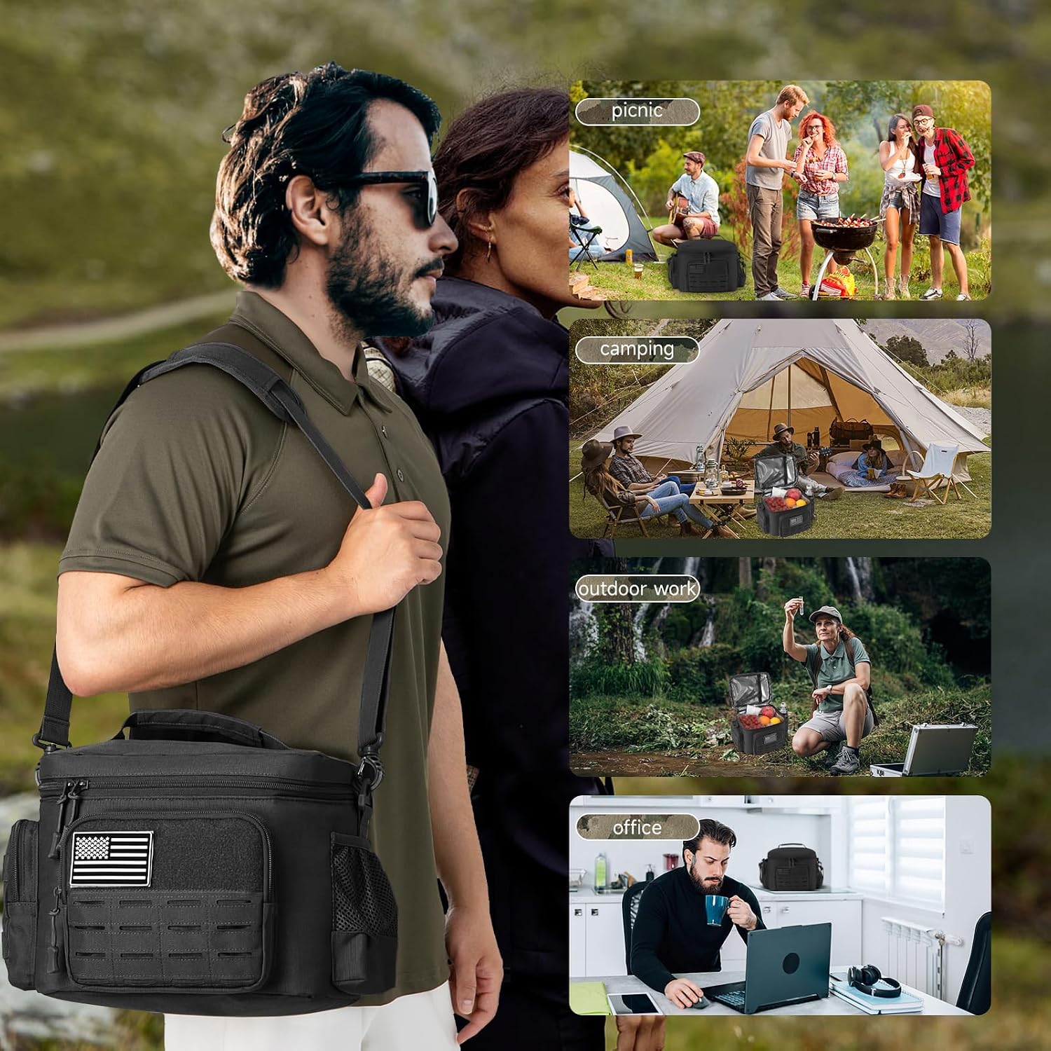 Thumbnail 5 de QT&QY Tactical Lunch Bag 13L 🍱