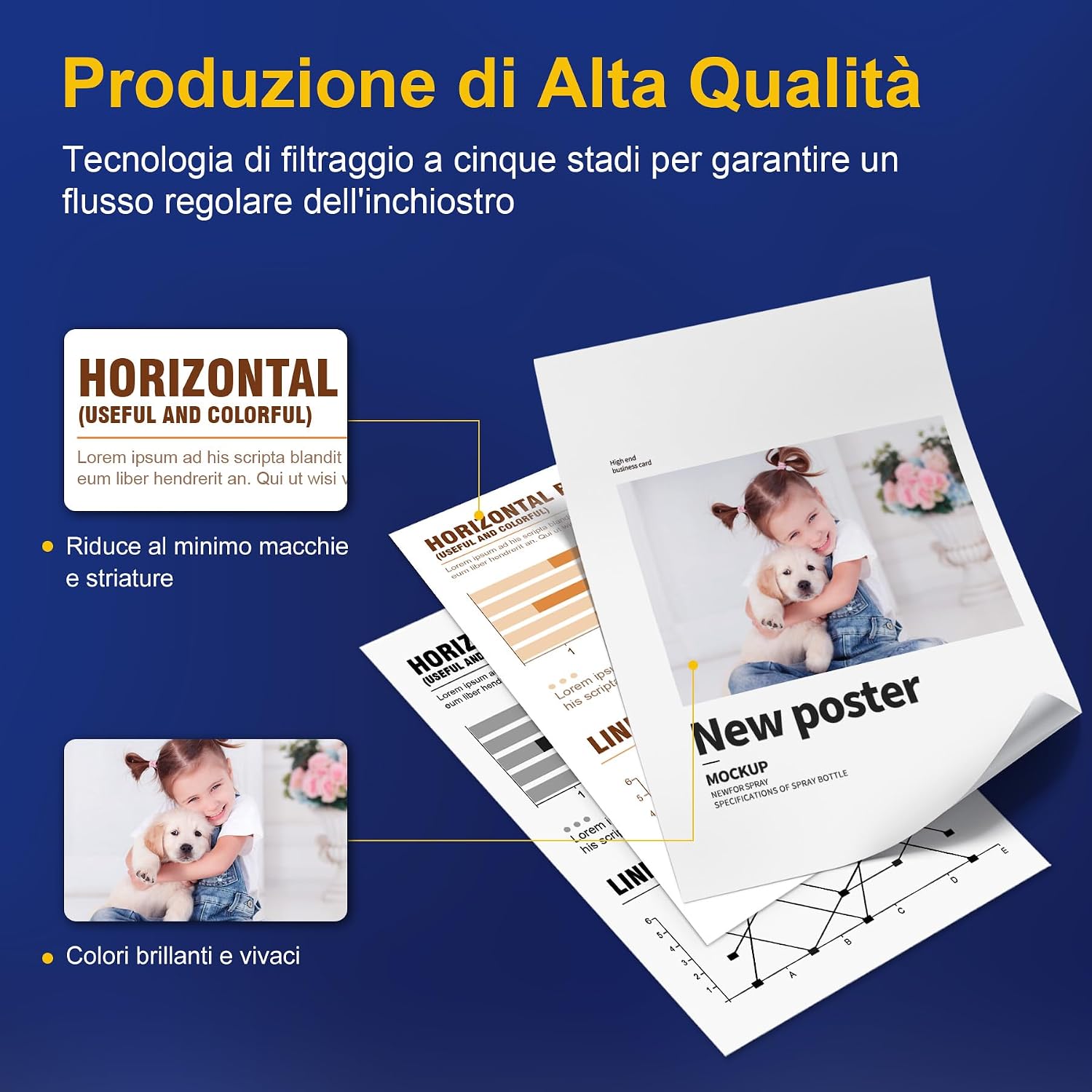 Detalle de ColorKing Cartucce Compatibili per Epson XP-2200/XP-4200 e WorkForce WF: alta capacità, installazione semplice