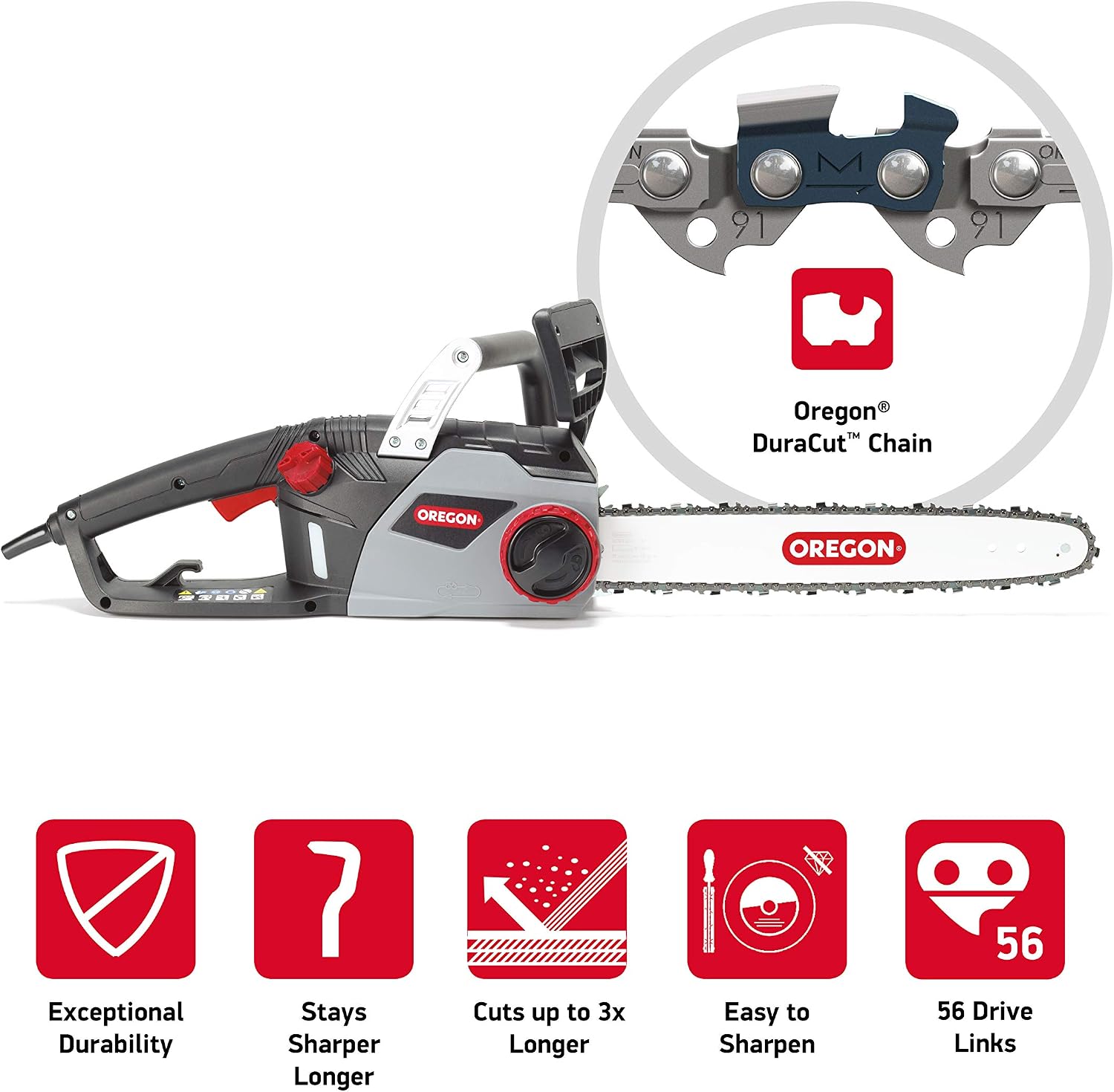 Detalle de Oregon CS1400 2400W corded electric chainsaw