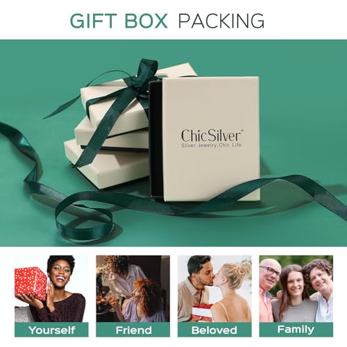 Thumbnail 6 de ChicSilver Pulsera de plata de ley 925 con corazón y letra A (cadena ajustable)