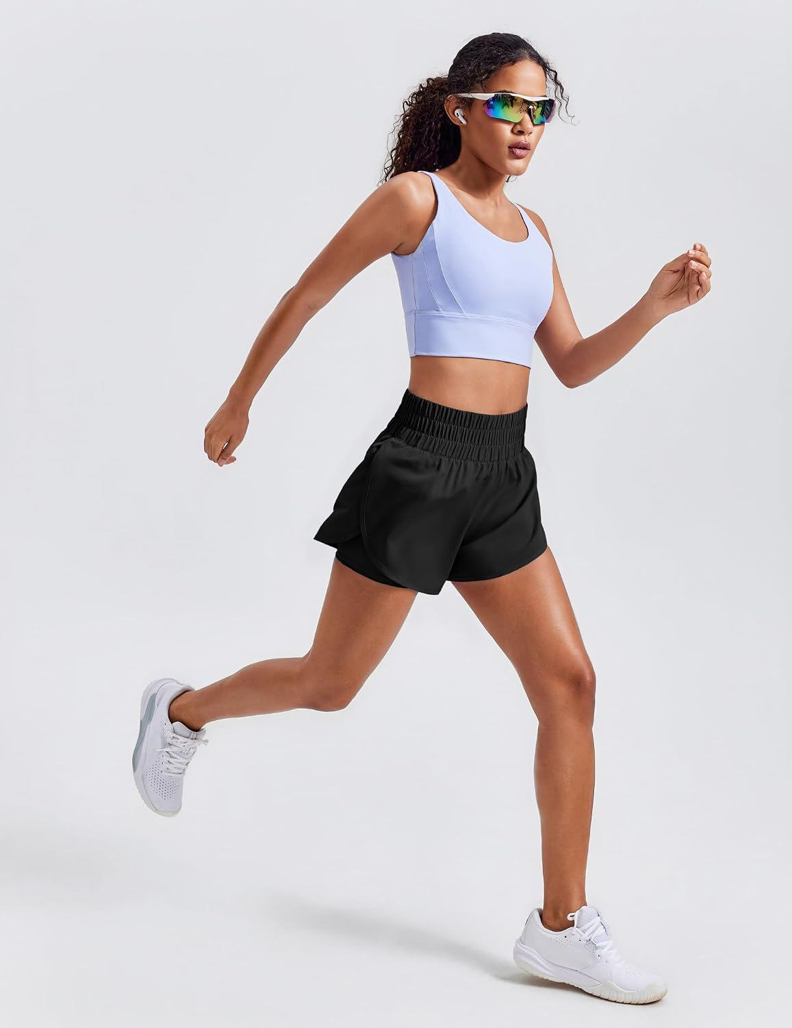 Detalle 2 de PINSPARK Women's Running Shorts 3-inch inseam
