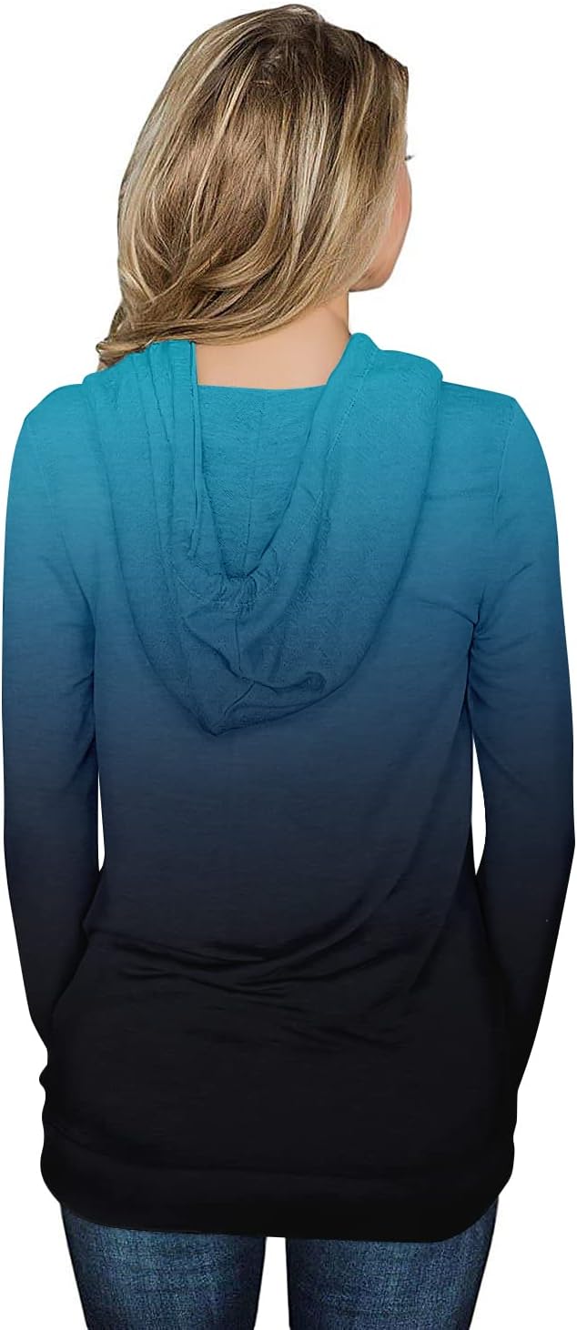 Detalle de Noabat Women's Long-Sleeve Hooded Sweatshirt with Drawstring