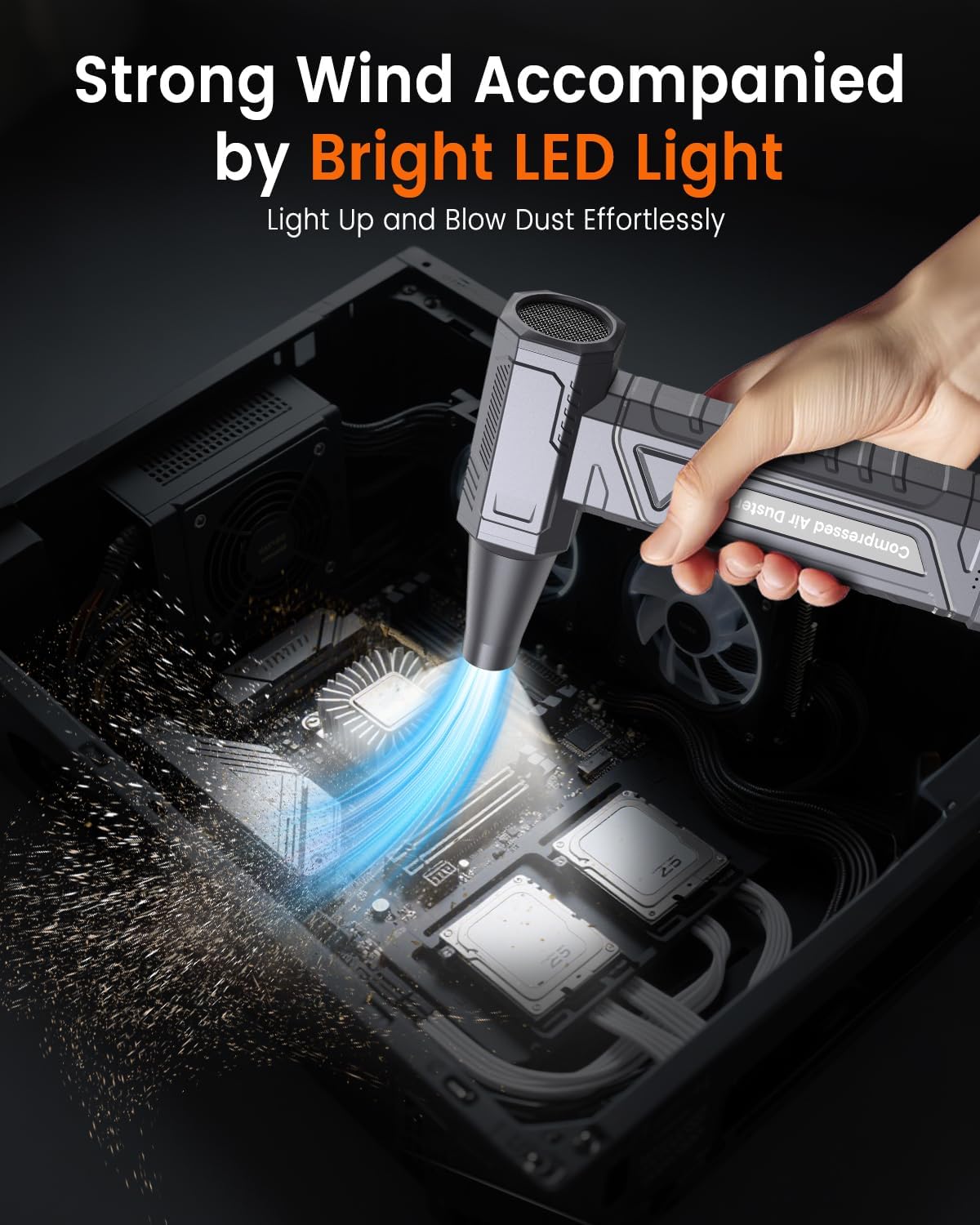 Thumbnail 2 de LUKEA Air Duster Potente 200000 RPM con LED