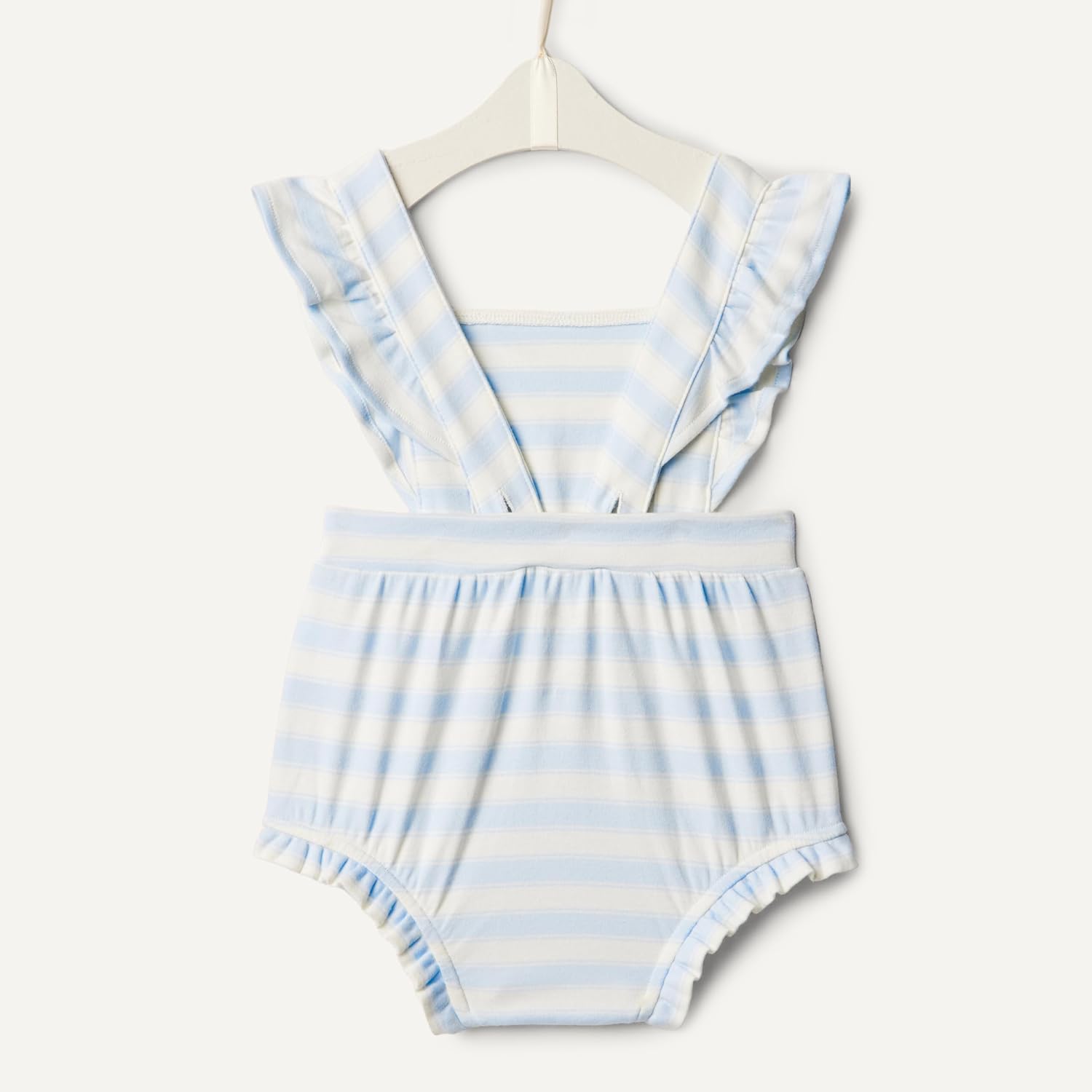 Detalle de Amazon Essentials x Sofia Grainge Baby Girls' Cotton Sleeveless Romper Suit with Ruffles