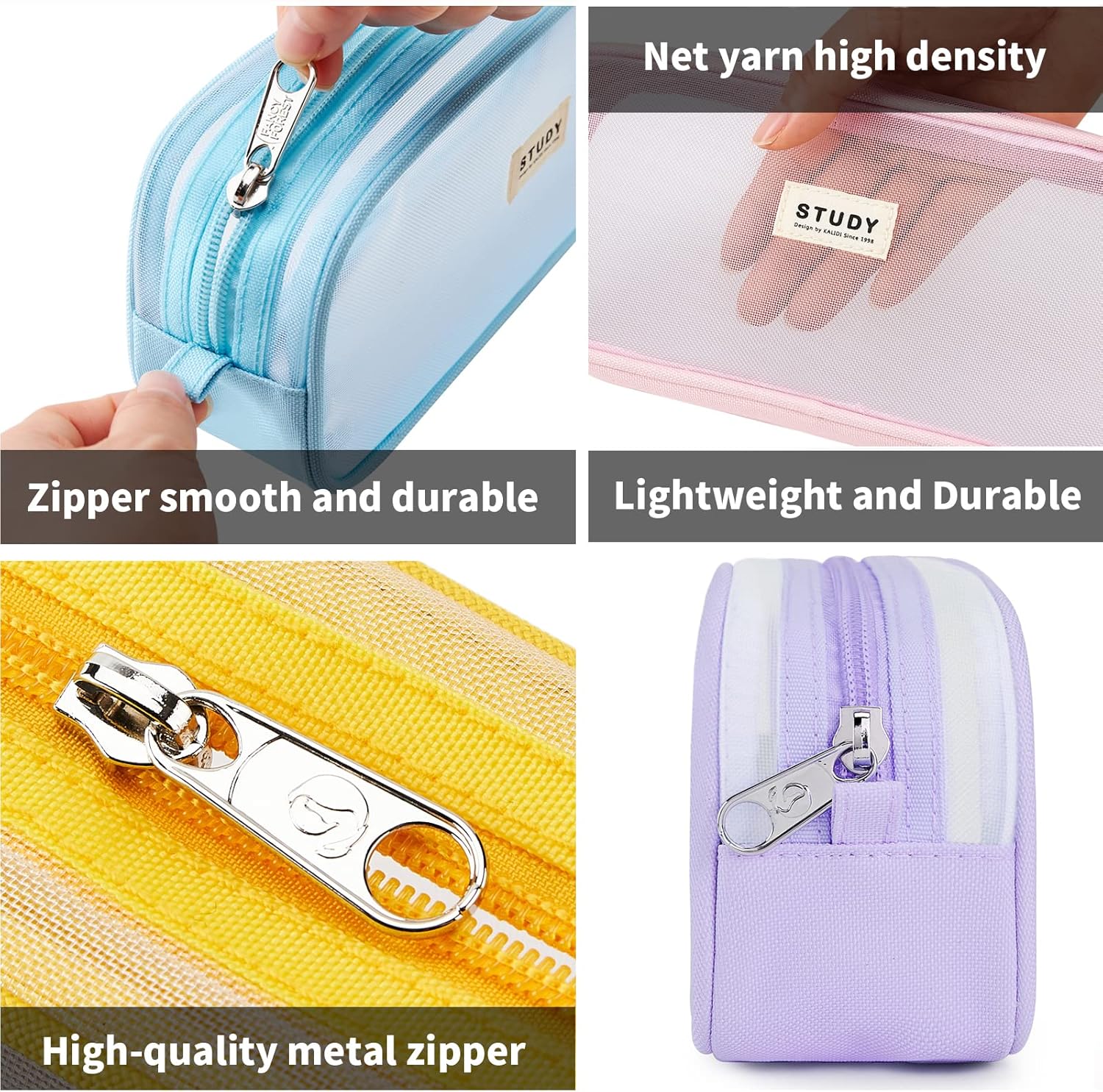 Thumbnail 1 de KALIDI Clear Pencil Case Large 1 bag 👜