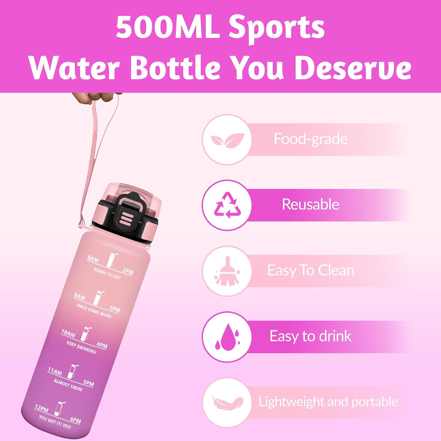 Detalle 1 de Mulbijeo Bouteille 500 ml gourde 🥤