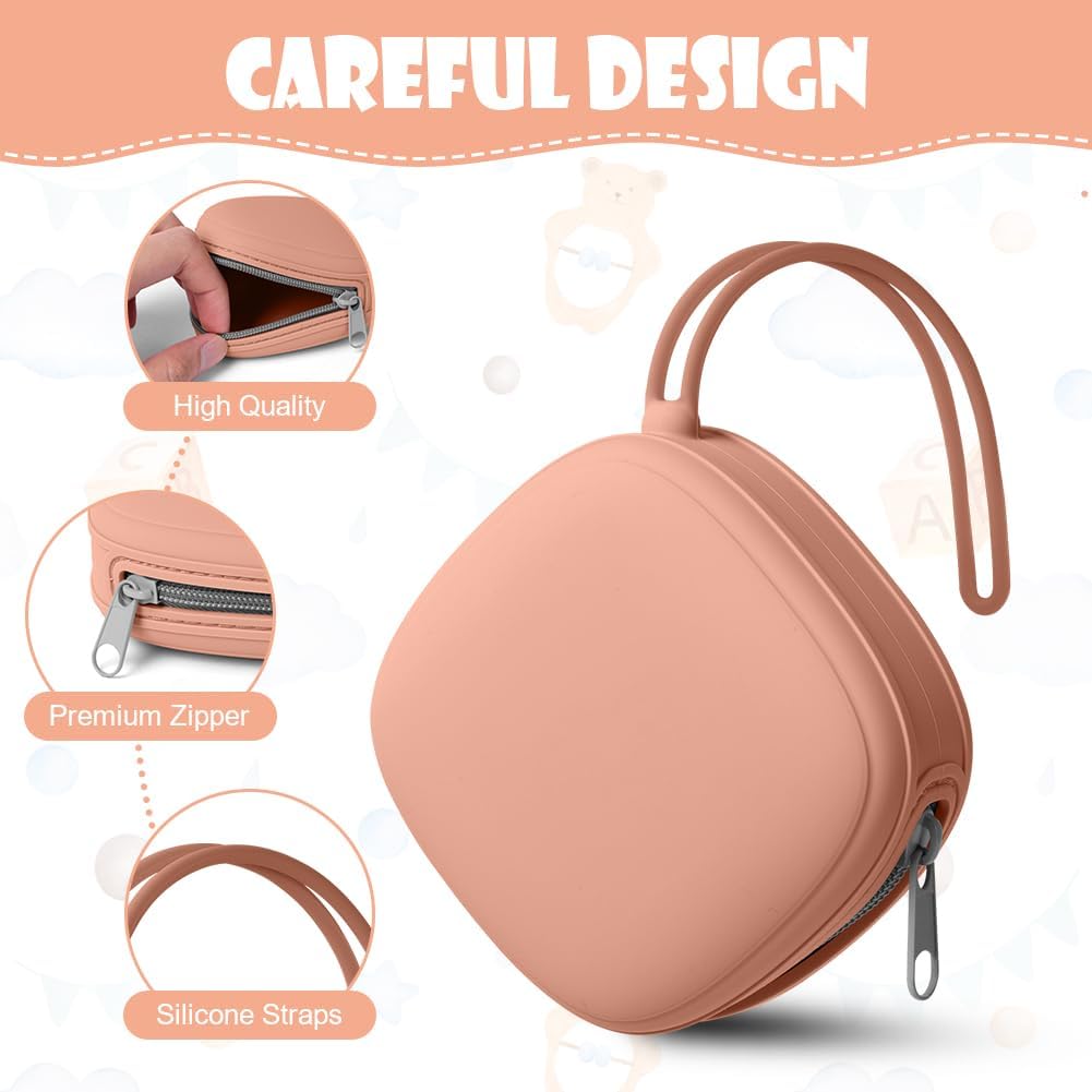 Thumbnail 4 de Aolso Porta Succhietto in Silicone – Set da 2 portaciucci con custodia lavabile e portaoggetti