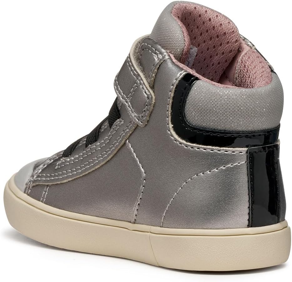 Detalle de Geox Mädchen B Gisli Girl Sneaker – atmungsaktiver Sneaker mit Zero-Shock-System