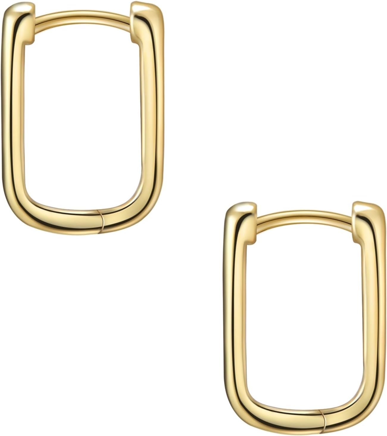 Detalle de Glanzstücke München Créoles pour Femme en Argent sterling plaqué Or jaune 9… (925/ argent)