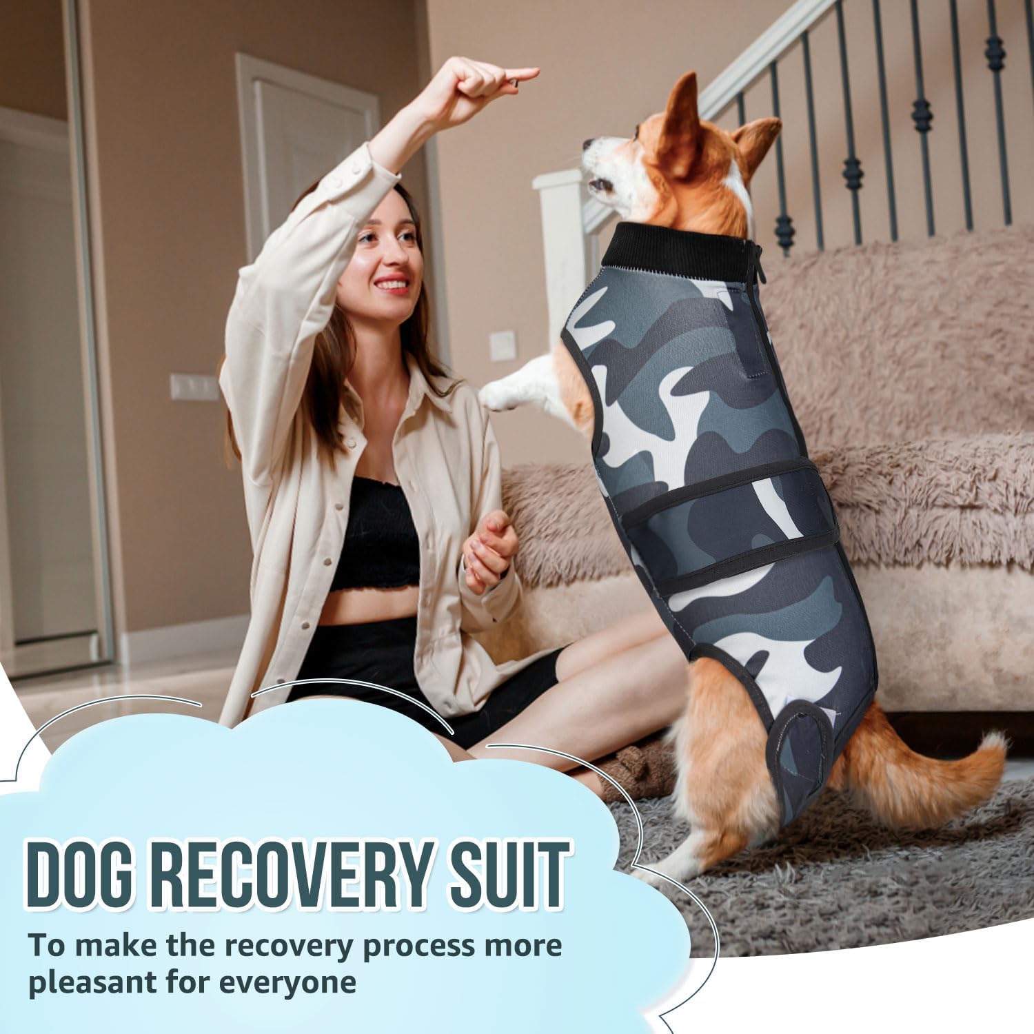 Thumbnail 6 de Dog Surgery Recovery Suit 4XL with zipper