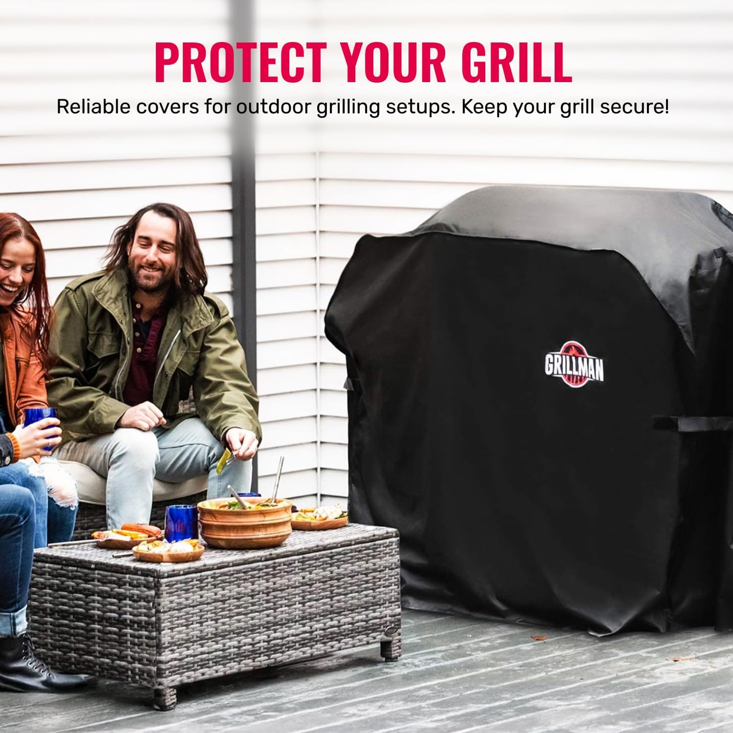 Thumbnail 1 de Grillman Heavy Duty BBQ Cover – 147 x 61 x 122 cm