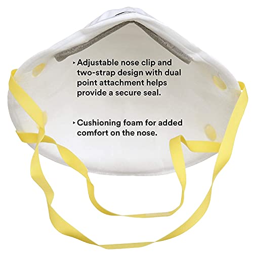 Detalle 2 de 3M 8210 N95 Particulate Respirator (Pack of 20) – Lightweight, Two-Strap Cup Design